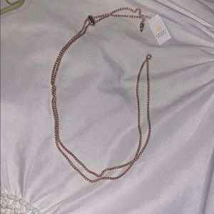 Kendra Scott adjustable charm necklace ROSE GOLD
